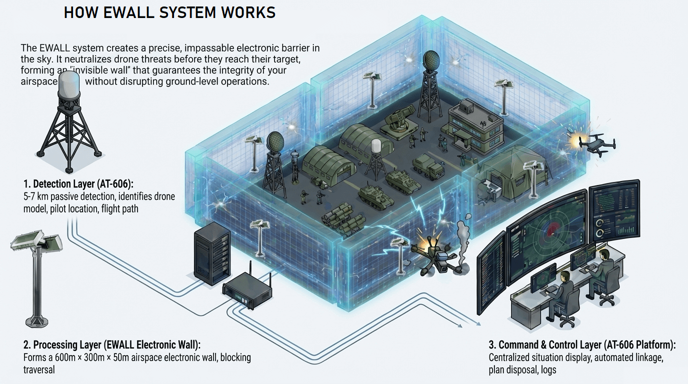 Ewall Solution to Protect Critical Areas