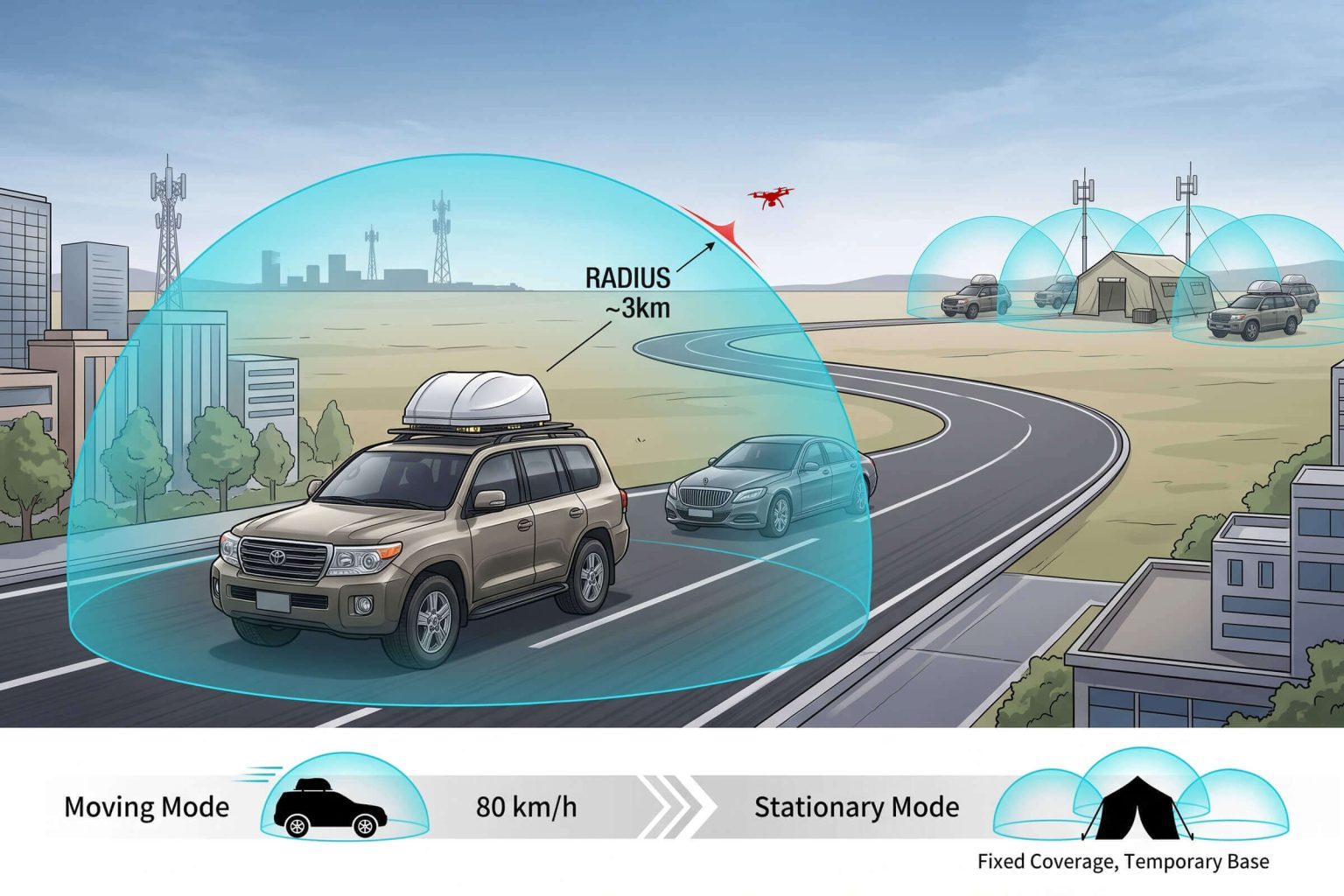 Vehicle-Mounted Drone Defense: Mobile Protection for Convoys and Temporary Sites